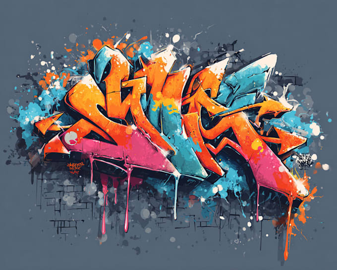 create unique graffiti logo for your brand