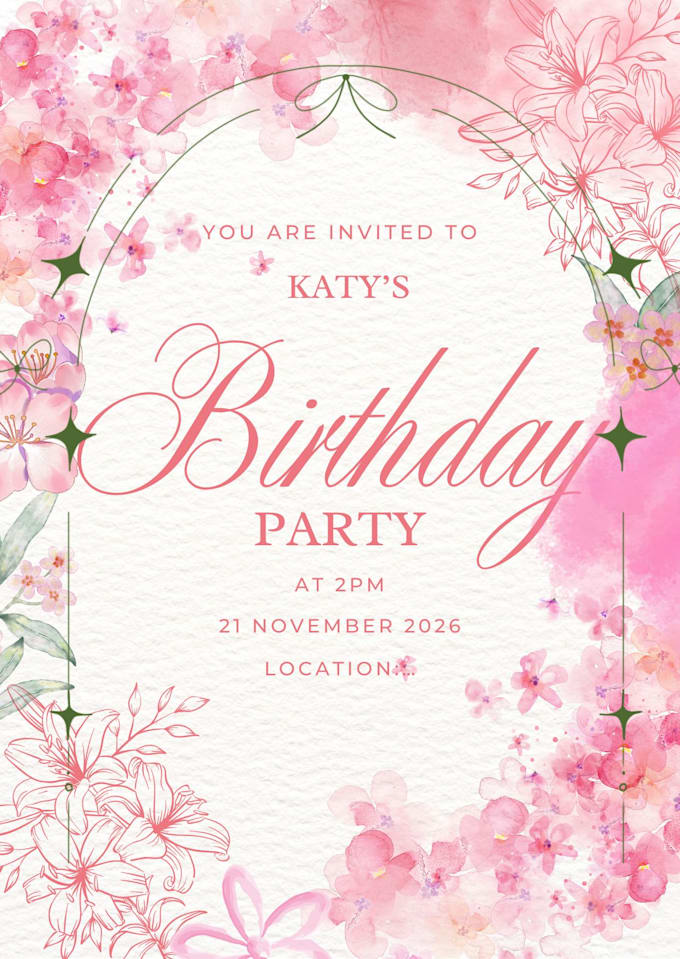 custom event invitation design