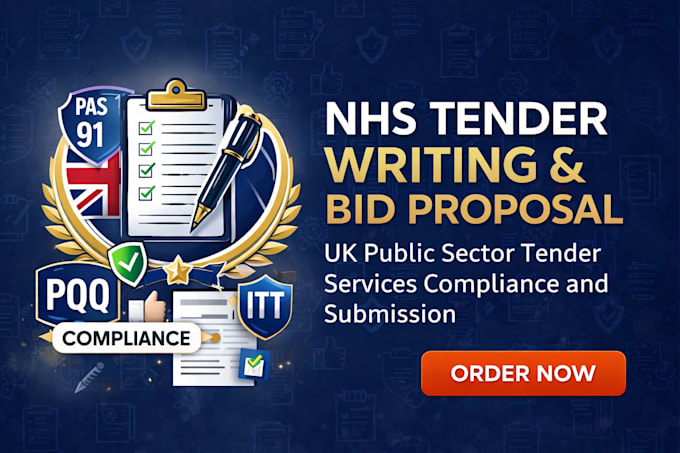 nhs tender writing bid proposal uk public sector tender services compliance