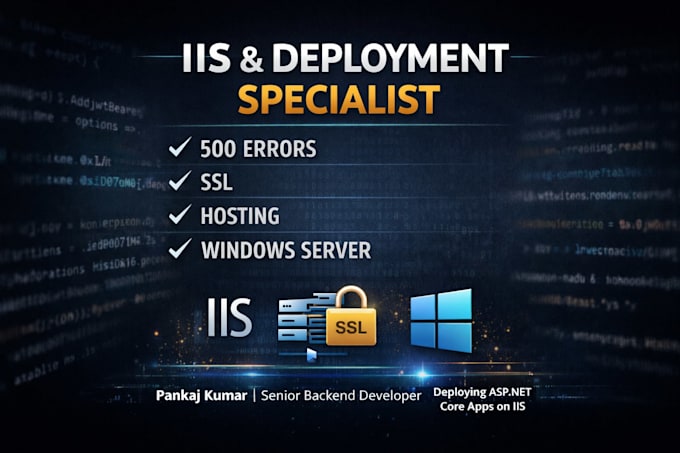 deploy, configure and fix asp net core apps on iis server