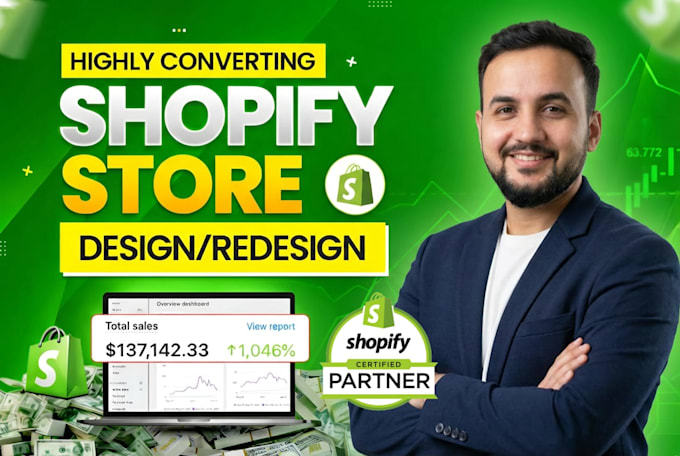 Build shopify store design and redesign shopify store for ecommerce by ...
