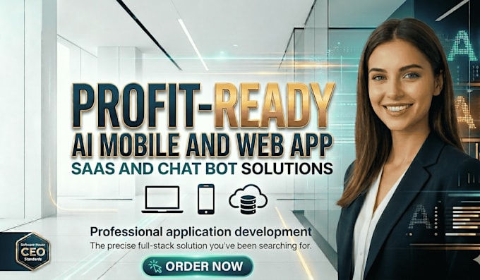 build smart mobile app mvp, personalized ai web app, and saas chatbot