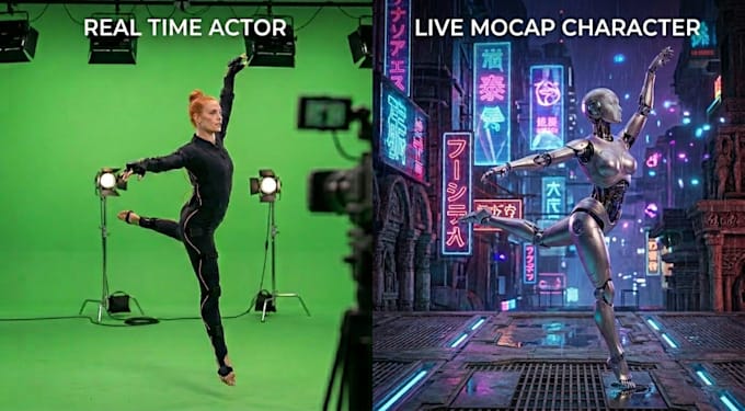 record professional full body motion capture animation