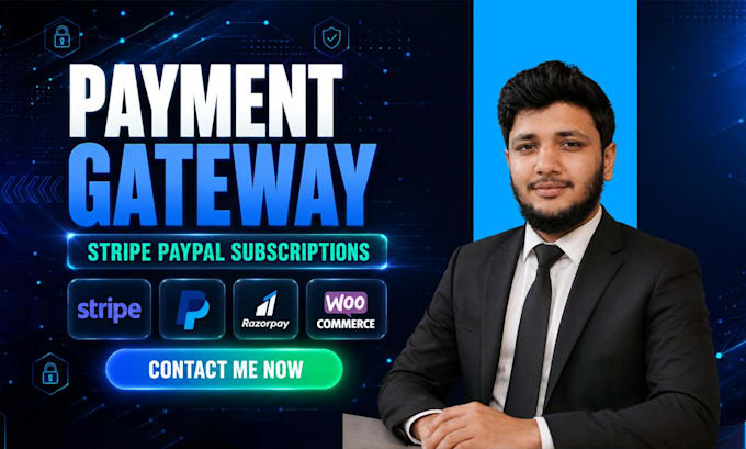 integrate payment gateway, shopify payment gateway like paypal, stripe, square