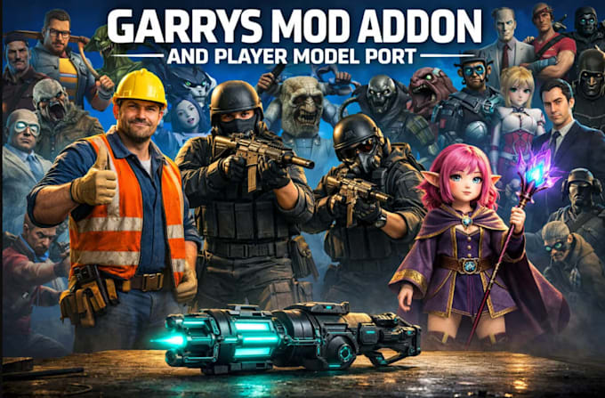 develop garrys mod addons and port characters to gmod
