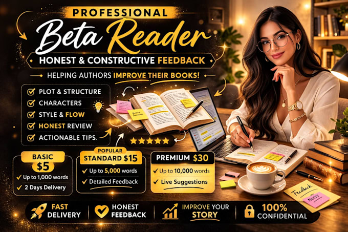 professional beta reading with honest feedback