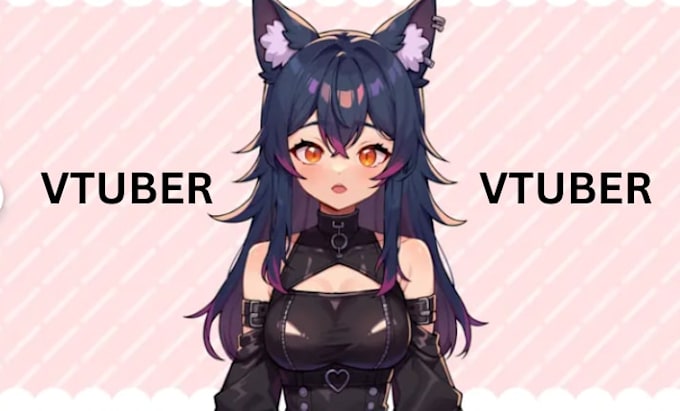 create a custom 3d vtuber model with full rigging and vrm for vriod studio