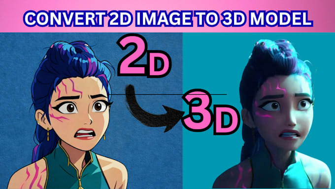convert 2d image to 3d model, custom stl file for 3d printing