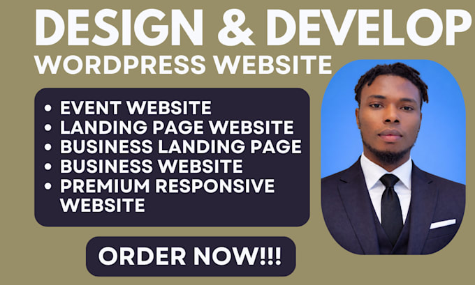build event website design event ticket website event planning wordpress website
