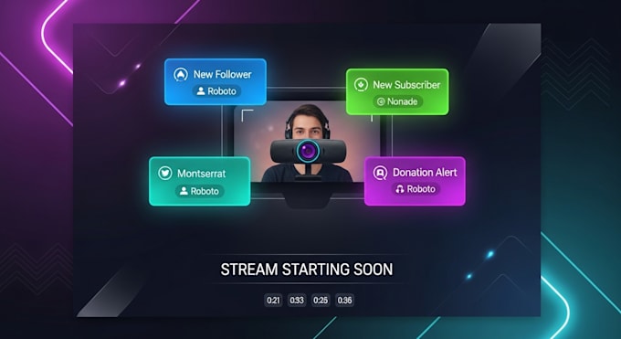 design custom obs scenes alerts widget and overlays for your stream