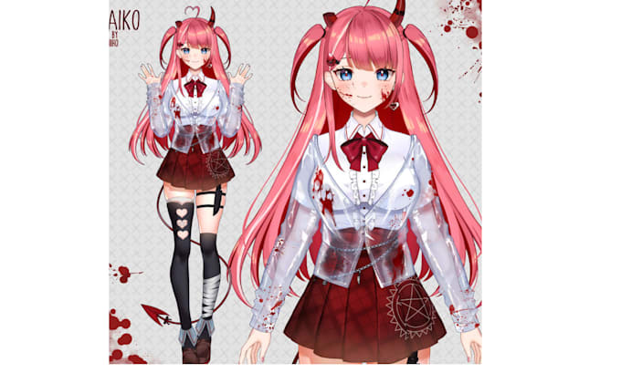 design and rig vtuber model live2d model vtuber rig 3d vtuber streaming vtuber