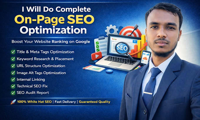 do complete on page SEO optimization for top google ranking