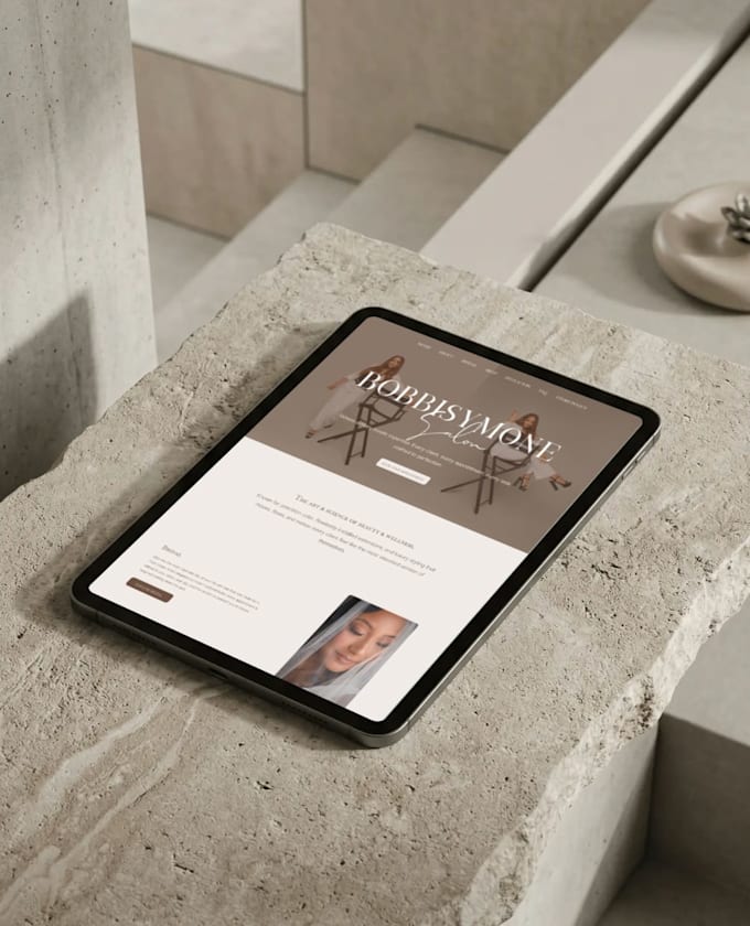 design a website landing page