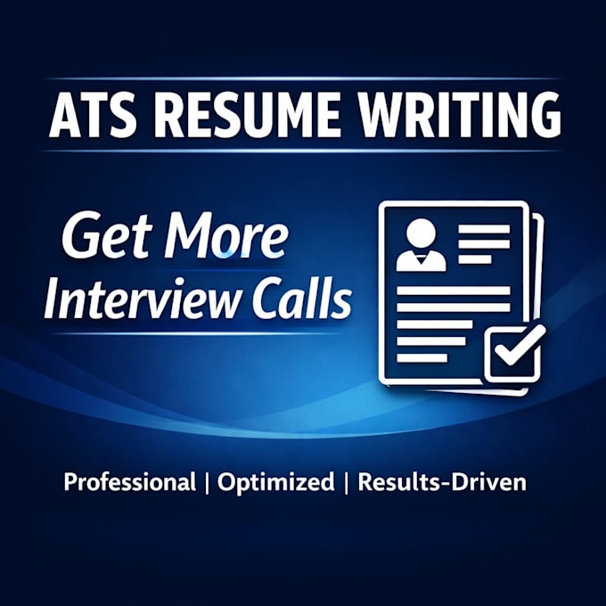 write ats optimized resume, CV and linkedin profile