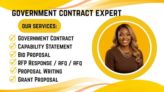 do government contract,capability statement, grant,bid proposal,proposal writing