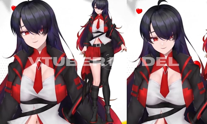 design and rig 2d anime vtuber model live2d vtuber model rigging