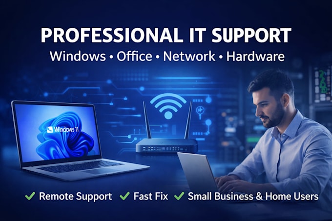 provide IT support for windows, networks, and hardware