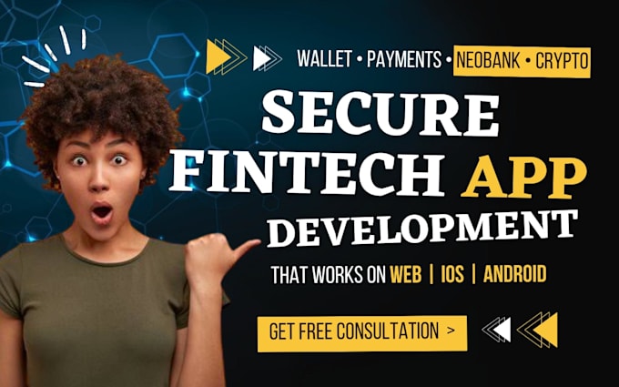 develop a secure fintech app, crypto wallet app, payment app, blockchain payment