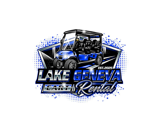 create awesome and gorgeous golf cart logo design