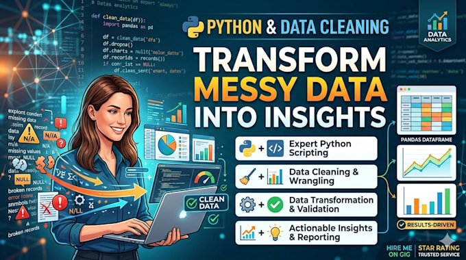 clean analyze and convert your excel and CSV files using python pandas