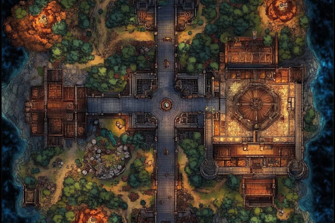 create detailed fantasy cartography game world maps