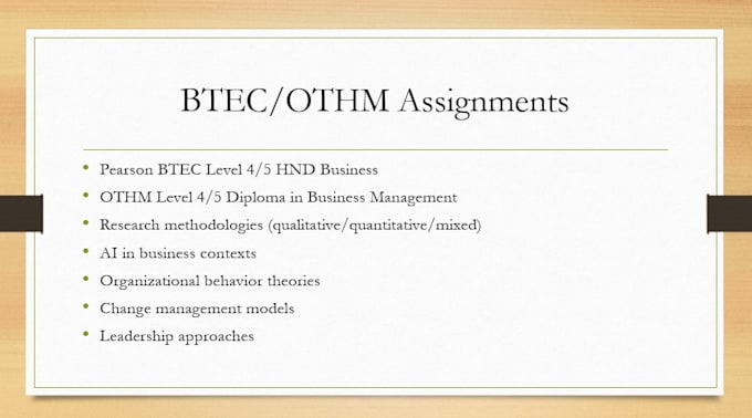 complete your nvq othm ncfe diploma
