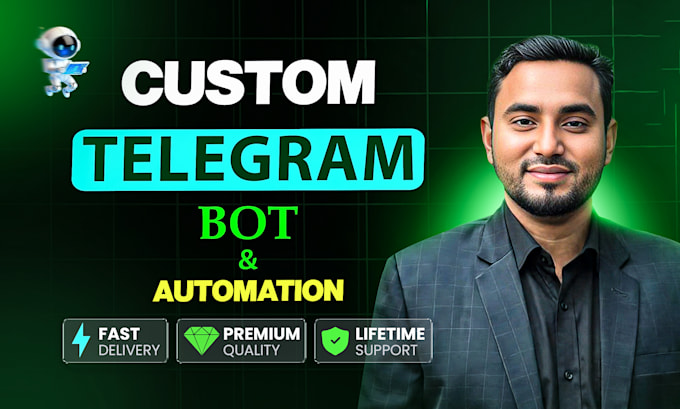 develop custom telegram bot with api intregation