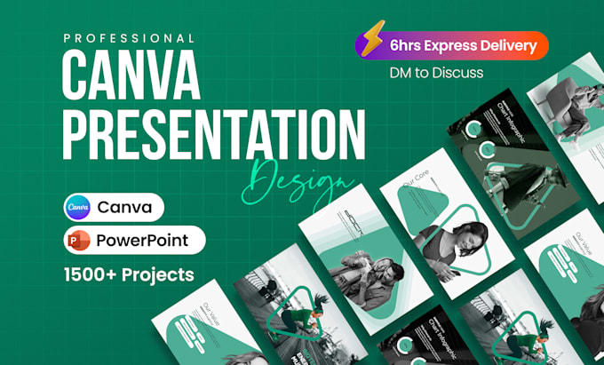 Design a professional canva presentation, pitch deck and google slides ...