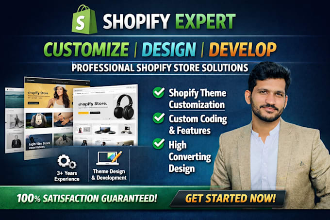 customize shopify theme, develop store and do custom coding