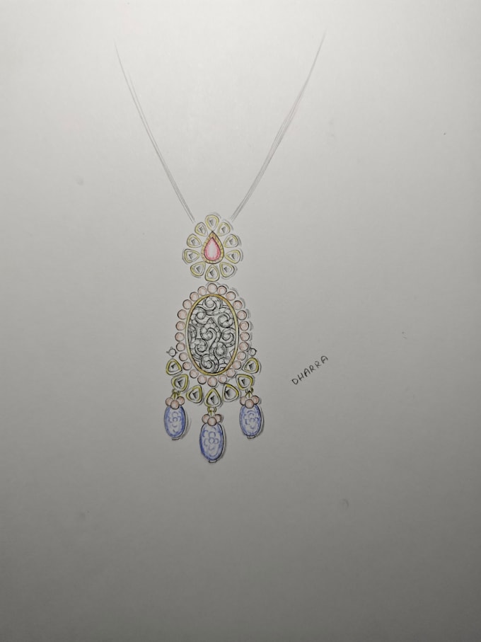 create jewelry sketches and coreldraw