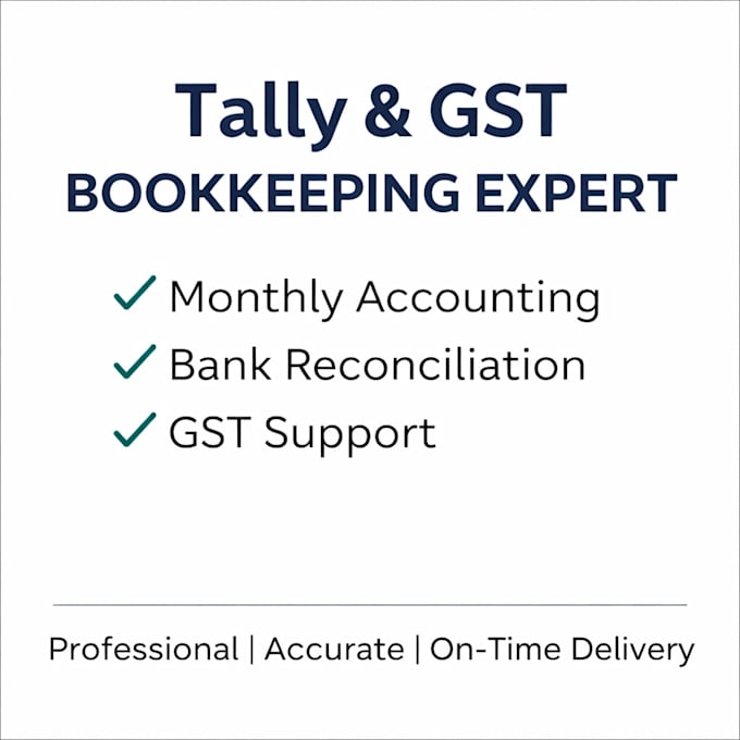 do bookkeeping in tally with gst support