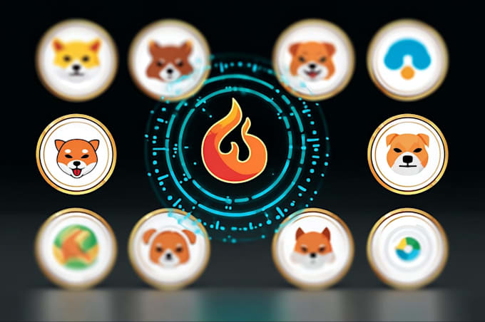 design professional crypto and cryptocurrency token logo for coin