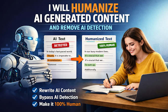 humanize ai generated content and remove ai detection
