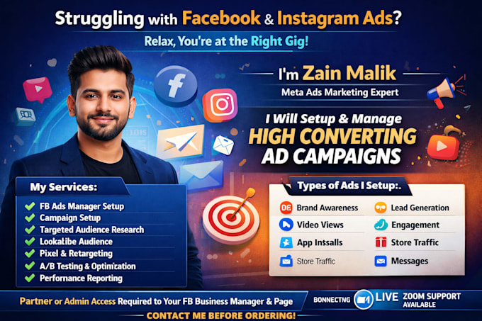 be facebook ads expert and instagram ads