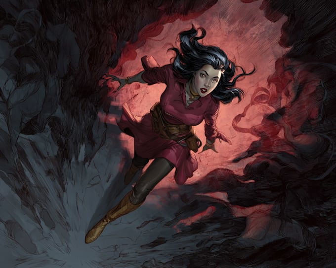 comic book illustration with comic book illustrator