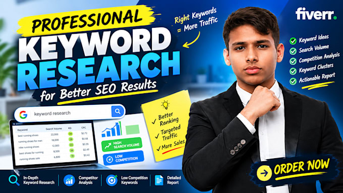 do SEO keyword research, competitor analysis, and  clustering