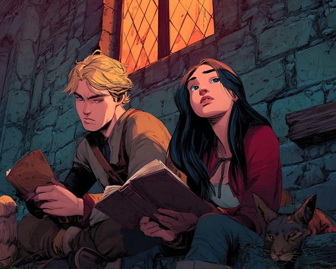 comic book illustration with comic book illustrator