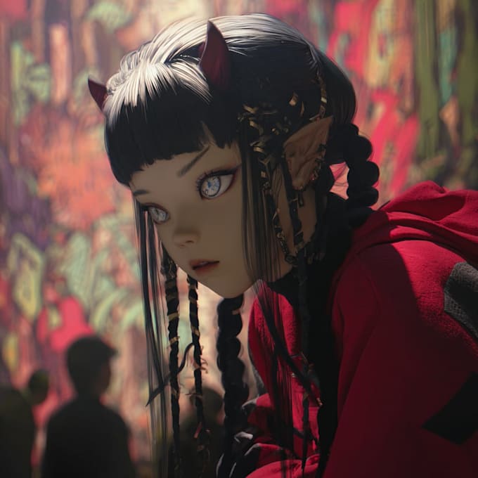 draw your character in anime style for you