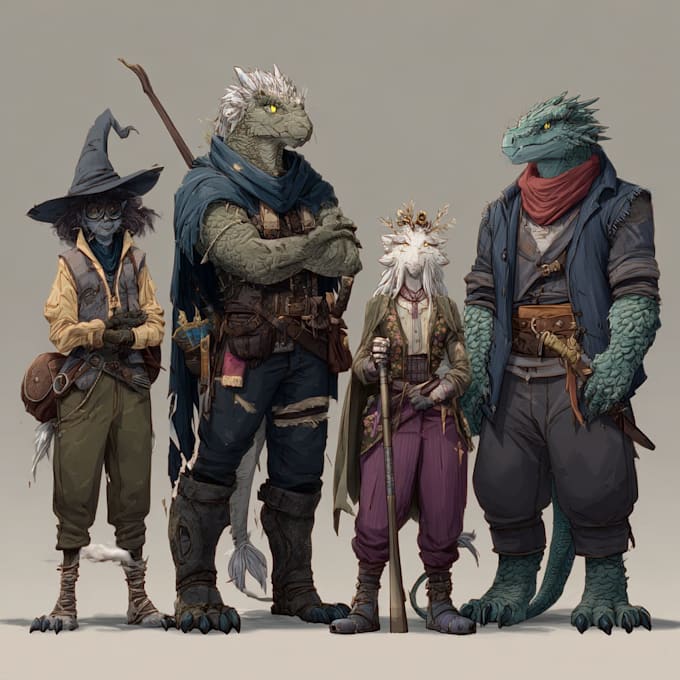 fantasy dnd party and dnd design