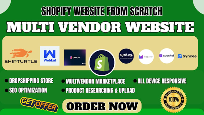 create shopify dropshipping store from scratch build shopify multivendor website