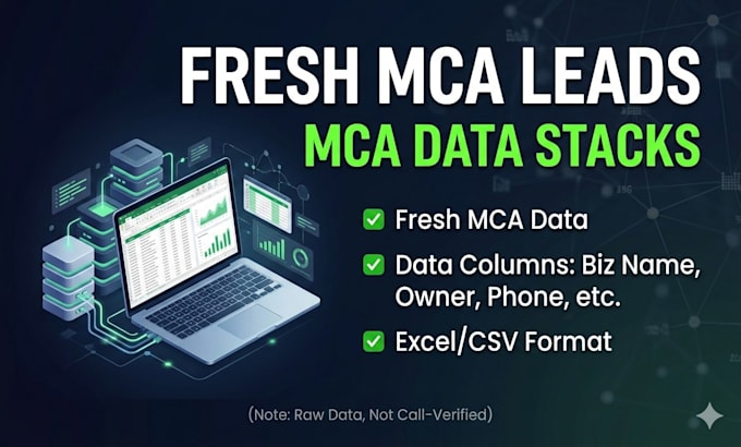 provide fresh mca leads and mca stuck leads data