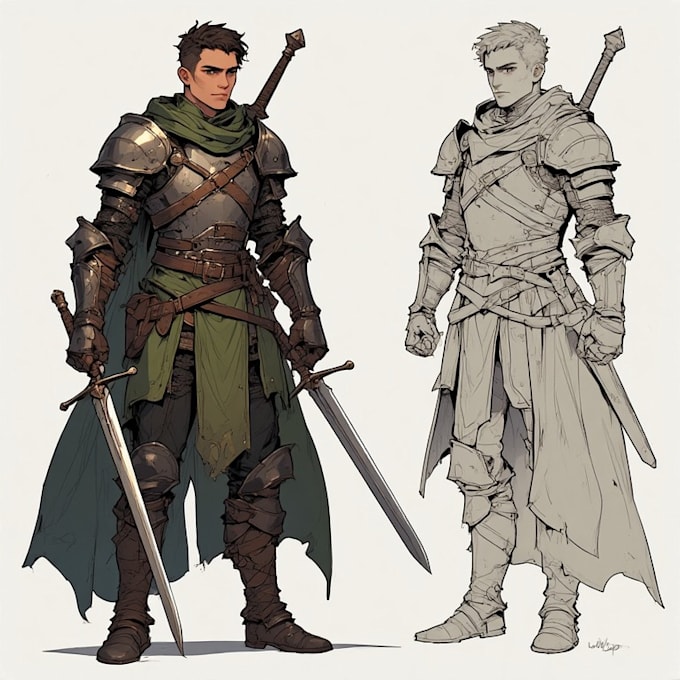 Draw dnd character art and fantasy concept illustration by Intisaara ...