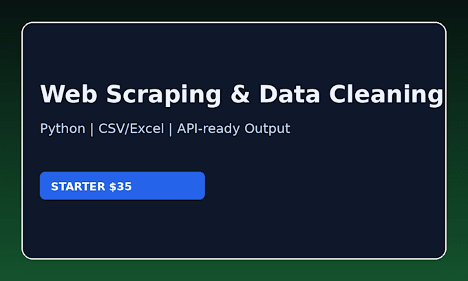 scrape and clean website data with python