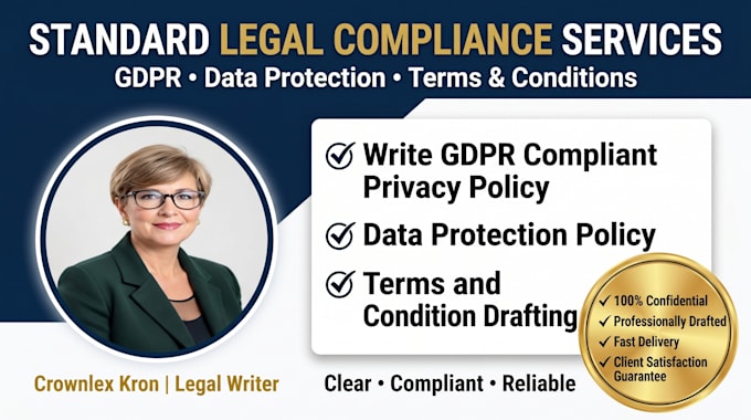 write gdpr compliant privacy policy, data protection and terms and condition