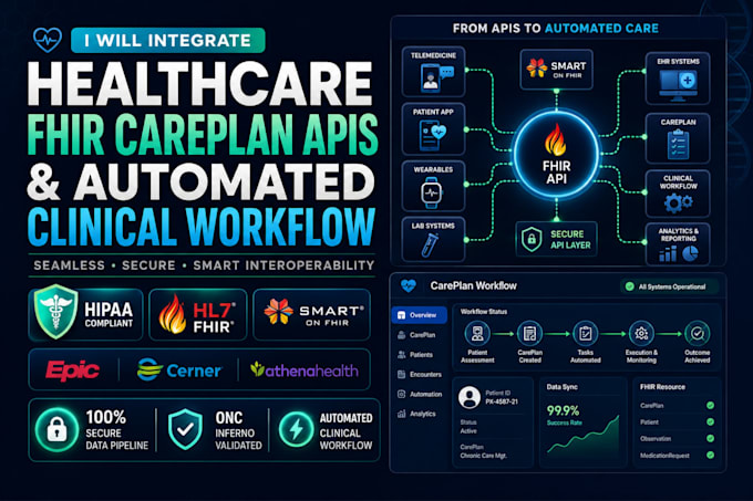 integrate healthcare fhir careplan apis and automated clinical workflow