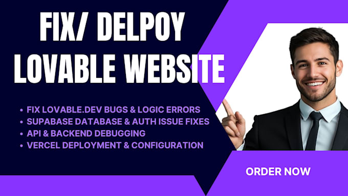 lovable ai website lovable dev bugs lovable website fix lovable supabase vercel