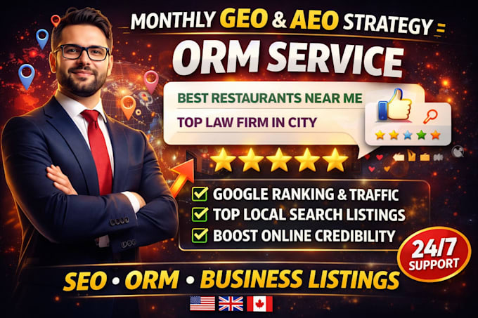 do monthly GEO and aeo strategy and ORM service