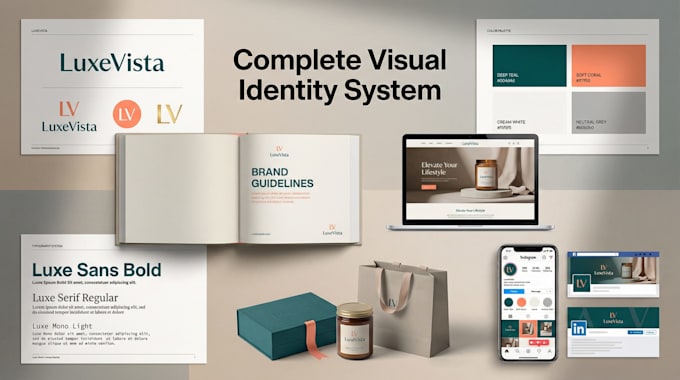Design brand guidelines, branding kit and visual identity logo by Clara ...