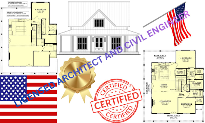 create stamped architectural and structural plans for smooth US permit approval