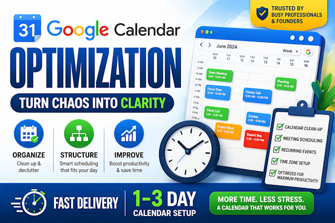 be your virtual assistant for google calendar management